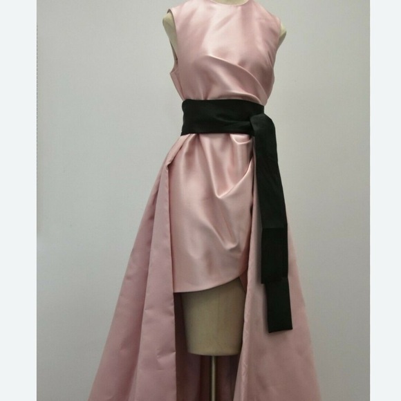 Elie Saab Pink Gown with Black Sash - Picture 1 of 9